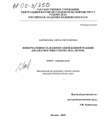 Информативность полимеразной цепной реакции для диагностики туберкулеза легких - тема диссертации по биологии, скачайте бесплатно