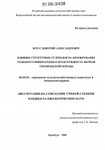 Влияние структурных углеводов на формирование рубцового пищеварения и продуктивность бычков герефордской породы - тема диссертации по сельскому хозяйству, скачайте бесплатно