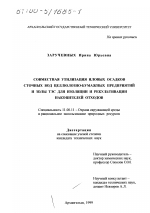 Совместная утилизация иловых осадков сточных вод целлюлозно-бумажных предприятий и золы ТЭС для изоляции и рекультивации накопителей отходов - тема диссертации по географии, скачайте бесплатно