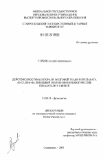 Действие биостимулятора из мозговой ткани и препарата "Е-селен" на липидный обмен и иммунологические показатели у свиней - тема диссертации по биологии, скачайте бесплатно