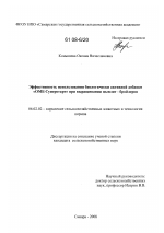 Эффективность использования биологически активной добавки "ОМБ Суперстат" при выращивании цыплят - бройлеров - тема диссертации по сельскому хозяйству, скачайте бесплатно