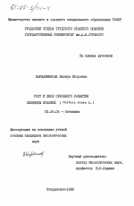 Рост и цикл сезонного развития овсяницы красной (Festuca rubra L.) - тема диссертации по биологии, скачайте бесплатно