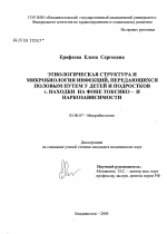 Этиологическая структура и микробиология инфекций, передающихся половым путем у детей и подростков г. Находки на фоне токсико- и наркозависимости - тема диссертации по биологии, скачайте бесплатно