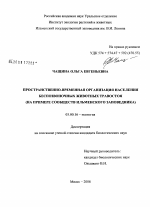 Пространственно-временная организация населения беспозвоночных животных травостоя - тема диссертации по биологии, скачайте бесплатно