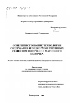 Совершенствование технологии содержания и подкормки пчелиных семей при получении маточного молочка - тема диссертации по сельскому хозяйству, скачайте бесплатно