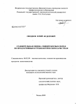 Сравнительная оценка свиней мясных пород по продуктивным и технологическим качествам - тема диссертации по сельскому хозяйству, скачайте бесплатно