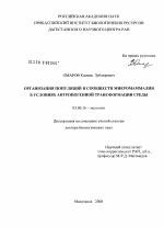 Организация популяций и сообществ микромаммалия в условиях антропогенной трансформации среды - тема диссертации по биологии, скачайте бесплатно