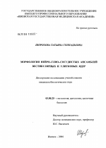 Морфология нейро-глио-сосудистых ансамблей вестибулярных и улитковых ядер - тема диссертации по биологии, скачайте бесплатно