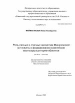 Роль лесных и степных экосистем Минусинской котловины в формировании комплексов жесткокрылых-герпетобионтов - тема диссертации по биологии, скачайте бесплатно