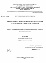 Влияние подбора родительских пар по группам крови на воспроизводительные качества свиней - тема диссертации по сельскому хозяйству, скачайте бесплатно