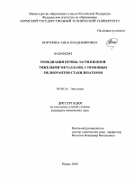 Ремедиация почвы, загрязненной тяжелыми металлами, с помощью мелиорантов-стабилизаторов - тема диссертации по биологии, скачайте бесплатно