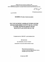 Ресурсосберегающая технология возделывания кукурузы на зерно в зоне черноземных почв Волгоградской области - тема диссертации по сельскому хозяйству, скачайте бесплатно