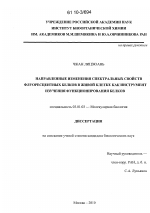 Направленные изменения спектральных свойств флуоресцентных белков в живой клетке как инструмент изучения функционирования белков - тема диссертации по биологии, скачайте бесплатно