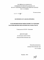 Роль внешнемембранных везикул в секреции бактериолитических ферментов Lysobacter sp. - тема диссертации по биологии, скачайте бесплатно