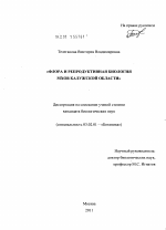 Флора и репродуктивная биология мхов Калужской области - тема диссертации по биологии, скачайте бесплатно