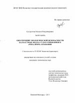 Обеспечение экологической безопасности балластных вод на судах смешанного "река-море" плавания - тема диссертации по биологии, скачайте бесплатно