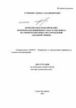 Комплексное моделирование ремонтно-изоляционных работ в скважинах - тема диссертации по наукам о земле, скачайте бесплатно