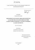 Биохимическая и молекулярно-биологическая характеристика штаммов микобактерий туберкулезного комплекса, распространенных в Санкт-Петербурге - тема диссертации по биологии, скачайте бесплатно