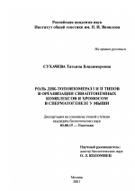 Роль ДНК-топоизомераз I и II типов в организации синаптонемных комплексов и хромосом в сперматогенезе у мыши - тема диссертации по биологии, скачайте бесплатно