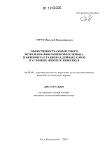 Эффективность совместного использования рыжикового жмыха и бишофита в рационах дойных коров в условиях Нижнего Поволжья - тема диссертации по сельскому хозяйству, скачайте бесплатно