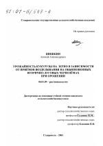 Урожайность кукурузы на зерно в зависимости от приемов возделывания на обыкновенных вторично-луговых черноземах при орошении - тема диссертации по сельскому хозяйству, скачайте бесплатно