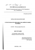 Структурная организация гена нейрогранина человека - тема диссертации по биологии, скачайте бесплатно