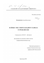 Зелёные мхи Северо-Западного Кавказа и Предкавказья - тема диссертации по биологии, скачайте бесплатно