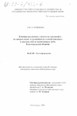 Влияние различных элементов ландшафта на микроклимат и урожайность озимой пшеницы в подзоне светло-каштановых почв Волгоградской области - тема диссертации по сельскому хозяйству, скачайте бесплатно