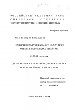 Изменчивость гуморального иммунного ответа в популяциях грызунов - тема диссертации по биологии, скачайте бесплатно