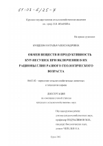 Обмен веществ и продуктивность кур-несушек при включении в их рационы глин разного геологического возраста - тема диссертации по сельскому хозяйству, скачайте бесплатно