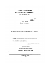 Функция SH3-домена фосфолипазы C гамма 1 - тема диссертации по биологии, скачайте бесплатно