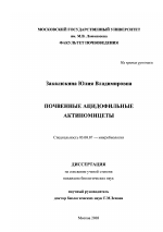 Почвенные ацидофильные актиномицеты - тема диссертации по биологии, скачайте бесплатно