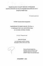 Выявление ротавирусов КРС группы А с помощью ПЦР и их характеристика на основе анализа генома - тема диссертации по биологии, скачайте бесплатно