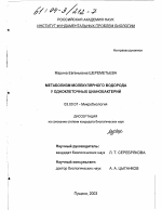 Метаболизм молекулярного водорода у одноклеточных цианобактерий - тема диссертации по биологии, скачайте бесплатно