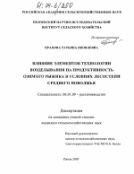 Влияние элементов технологии возделывания на продуктивность озимого рыжика в условиях лесостепи Среднего Поволжья - тема диссертации по сельскому хозяйству, скачайте бесплатно