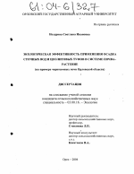 Экологическая эффективность применения осадка сточных вод и цеолитовых туфов в системе почва-растения - тема диссертации по биологии, скачайте бесплатно